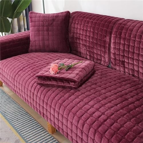 DIVONU Flanell-Sofa-Schonbezüge, Couchbezüge – rutschfest, gesteppt, vielseitig und langlebig, Dicker Sofabezug, Dicker Sofaschutz für L-förmige 1/2/3/4-Sitzer-Sofas von DIVONU