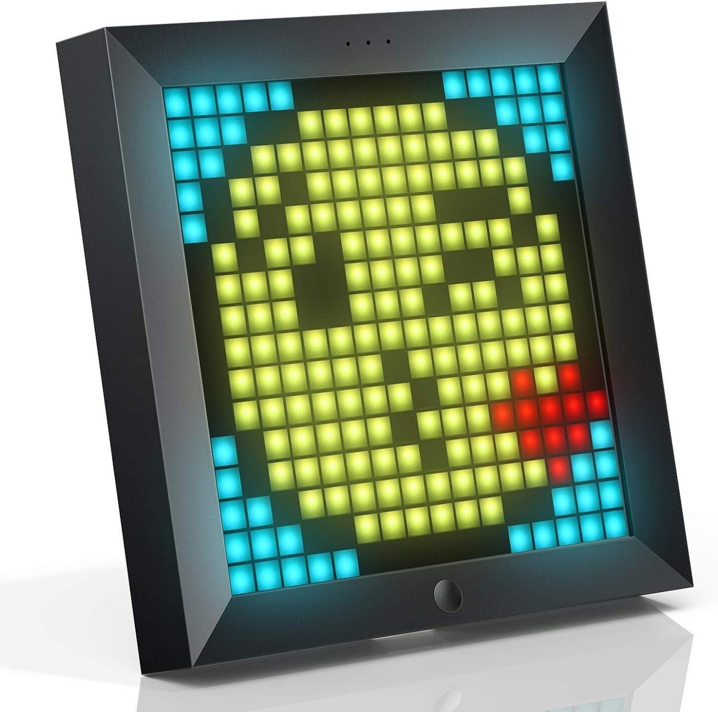 DIVOOM LED-Bilderrahmen Pixoo Pixel Digitaler Bilderrahmen Programmierbar 16x16RGB LED Panel, (Internetfähig Anzeige von Instagram Twitter Facebook Benachrichtigung, 1 St), Gaming Bilderrahmen 19x19 cm, Digital Fotorahmen, Rahmenbilder, Rahmen Bilder, Elektrisch, Gamer, Zocker, Gaming, Pixel von DIVOOM