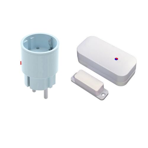 DIW-Funk Abluftsteuerung DAS-2300-S SPARSET Fensterkontaktschalter DFM-2000 + Funk-Stecker DIR-2300 kabellos für Dunstabzugshaube Kamin Ofen von DIW-Funk