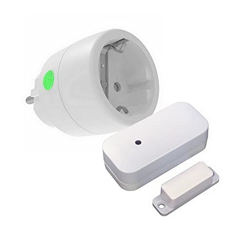 DIW-Funk Abluftsteuerung PA-510 SPARSET neuer Fensterkontaktschalter DFM-2000 + PowerStecker DSR-2300 kabellos Dunstabzugshaube Ofen von DIW-Funk