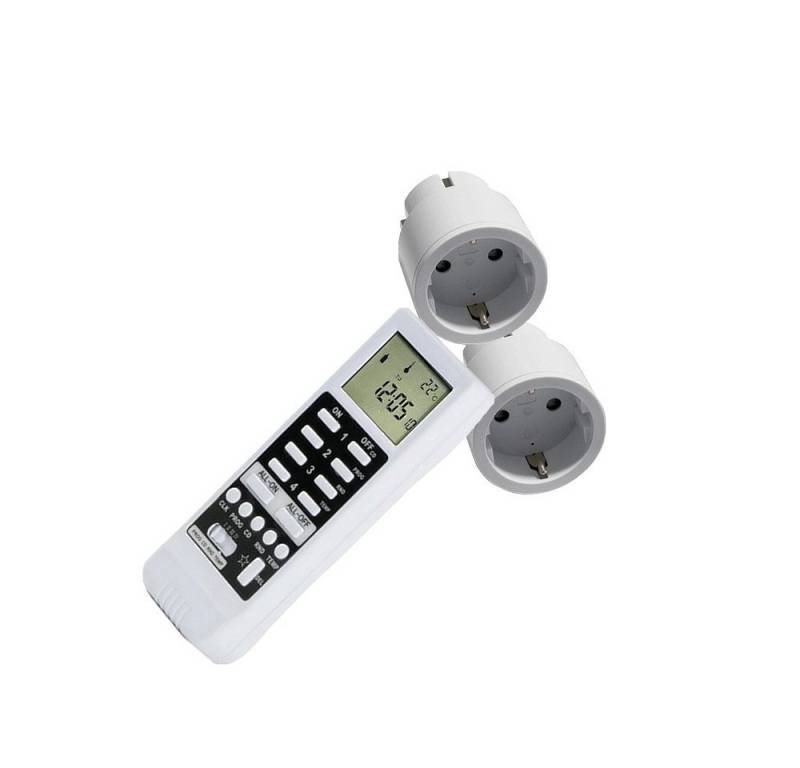DIW-Funk Licht-Funksteuerung Intertechno Funk-Set: Timer DTZ-505+1-5 Funkstecker IT-3 zur Auswahl, für Innenbeleuchtung, Aussenbeleuchtung in geschuetzten Bereichen, Kaffeemaschinen, Ventilatoren, Heizluefter, Klimageraete, Aquariumtechnik, Poolpumpen, Pflanzenbeleuchtung, Anwesenheitssimulation im Urlaub, zeitgesteuerte Steuerung von Haushaltsgeraeten, Spar-Set, 2-tlg., Kabellose Funksteuerung, Anwesenheitssimulation, Temperatursteuerung von DIW-Funk