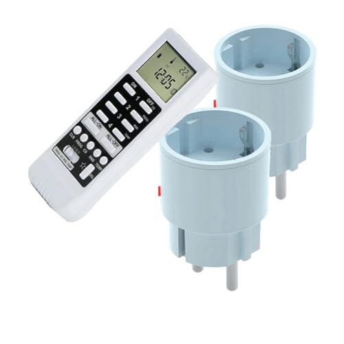 DIW-Funk Set PD-582: 2 Funkstecker DIR-2300 + Funk-Handsender mit Timer DTZ-505 Timer 10 Wochenprogramme Zufallsmodus Temperatur-Steuerung Countdown Timer 16 Kanäle von DIW-Funk