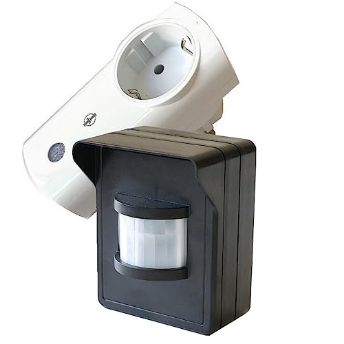 Pi-806: Intertechno Funkstecker IT-K2300 im Set komplett mit Funk-Bewegungsmelder DIW-44 von DIW-Funk