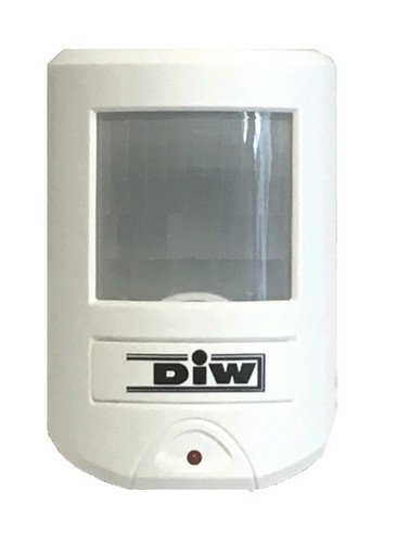 Alarmanlage DAL-BM20 Bewegungsmelder mit lauter Alarmsirene und Funk-Fernbedienung von DIW
