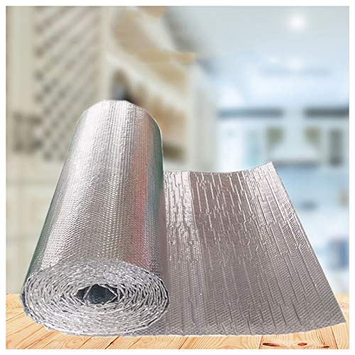 Aluminisierte Isolierfolie Dämmfolie Reflexionsfolie Thermofolie Doppelte Alu-Luftpolsterfolie für Heizkörper Böden Dachböden Garage Fenster Kälteschutz Dämmfolie Schuppen Wärme-und Schalldämmung (Si Aluminisierte Isolierfolie Dämmfolie Reflexionsfolie Thermofolie Doppelte Alu-Luftpolsterfolie für Heizkörper Böden Dachböden Garage Fenster Kälteschutz Dämmfolie Schuppen Wärme-und Schalldämmung (Si von DIWAL