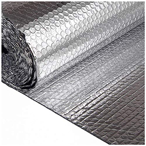 Isoliermatte Selbstklebend Isolierfolie Dämmfolie Thermofolie Dämmfolie Doppelte Alu Luftpolsterfolie Heizkörper Reflexionsfolie Kälteschutz Wärmehaltung Isolierungsfolie, für Fenster Auto Camping (S von DIWAL