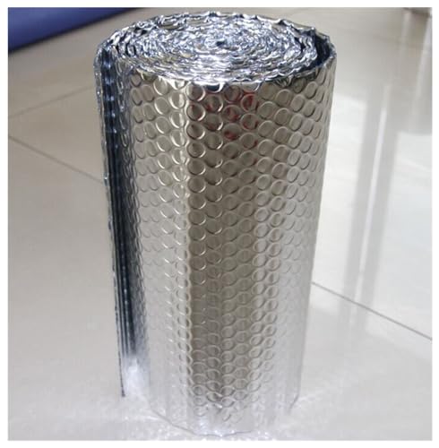 Thermische Isolierung Wärmedämmung Aluminisierte Isolierfolie Dämmfolie Mehrschichtig mit Luftblasen, Selbstklebend Isolierung Dämmfolie für Decke, Heizkörper, Böden, Dächer, Wände (Size : 1x10m) von DIWAL