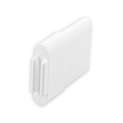 DIWARO® 1 Paar Endstabgleiter | Größe 25mm x 11mm | Farbe braun oder weiß | Material Kunststoff | für Endleiste, Endschiene, Winkelendschiene | Rolladenpanzer, Jalousie, Rollo (weiß) von DIWARO.