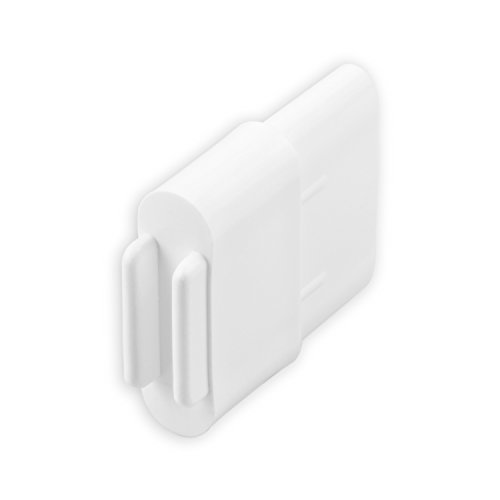 DIWARO® 1 Paar Endstabgleiter | Größe 30mm x 14mm | Farbe braun, grau oder weiß | Material Kunststoff | für Endleiste, Endschiene, Winkelendschiene | Rolladenpanzer, Jalousie, Rollo (weiß) von DIWARO.