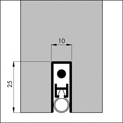 DIWARO® Automatische - Türbodendichtung TB030 | aluminium pressblank | Länge 930 mm von DIWARO.