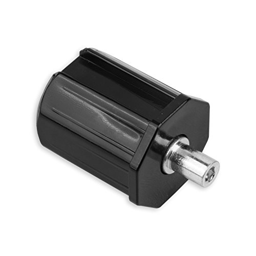 DIWARO® Mini Walzenkapsel aus Kunststoff mit verzinktem Zapfen | für Mini Kugellager | Schlüsselweite SW 40 | Länge 40 mm |für Achtkant Stahlwelle | Zapfendurchmesser 9,8 mm von DIWARO.