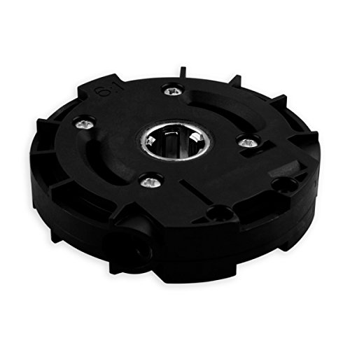 DIWARO® S046 Rolladengetriebe 6:1 Kurbelgetriebe, Kegelradgetriebe, Schneckengetriebe mit Keilwellenprofil für Rolladen Stahlwelle im Rolladenkasten, Getriebe für beidseitige Verwendung geeignet von DIWARO.