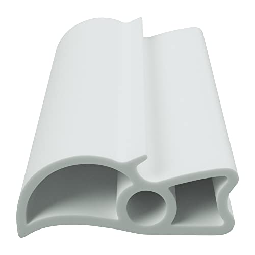 DIWARO® Stahlzargen-Dichtung SZ073 | grau und weiß | 5 lfm für Haus- und Innentüren. Zum Schallschutz und abdichten der Tür. Bestehend aus TPE (Thermoplastischen Elastomer) von DIWARO.