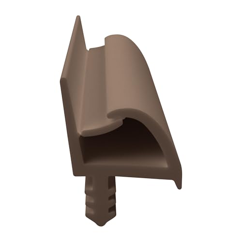 DIWARO® Zimmertür-Dichtung ZT009 | in weiß oder braun | 5 lfm für Zimmertüren und Innentüren. Zum Schallschutz und abdichten der Tür. Bestehend aus TPE (Thermoplastischen Elastomer) (Braun) von DIWARO.