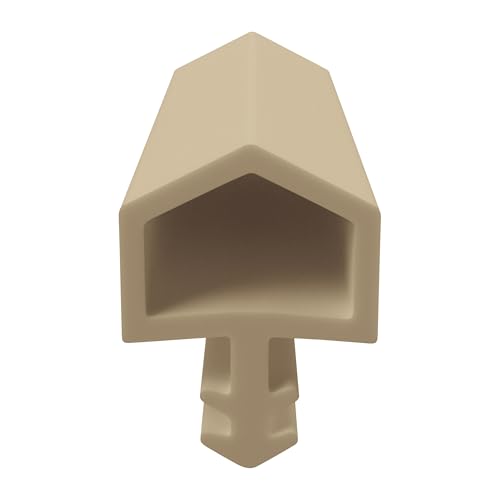 DIWARO® Zimmertür-Dichtung ZT035 | weiß, braun, beige oder schwarz | 5 lfm für Zimmertüren und Innentüren. Zum Schallschutz und abdichten der Tür. Bestehend aus TPE(Thermoplastischen Elastomer)(beige) von DIWARO.