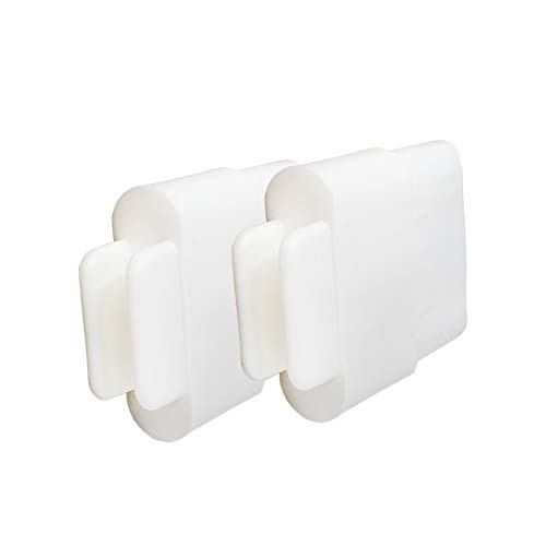 DIWARO.® | 2er Set Endstabgleiter | 35mm x 14mm | weiß | Kunststoff | für Endleiste, Endschiene, Winkelendschiene | Rolladenpanzer, Jalousie, Rollo von DIWARO.