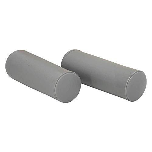 DIWARO.® | 2er Set Rolladenstopper | Länge 60 mm | Farben grau | mit Verschlusskappe und Schraube | Material Kunststoff | für Endleiste, Endschiene | Rolladenpanzer (grau) von DIWARO.
