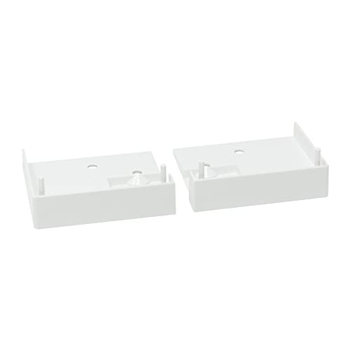 DIWARO.® Endkappe für Rollladen-Führungsschiene 60x51 | weiß | rechts und links (1 Paar) von DIWARO.