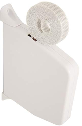 DIWARO.® | Mini Rolladen-Aufschraub-Gurtwickler | Lochabstand 154 mm | schwenkbar | mit 5m Gurt in grau | Gehäuse weiß von DIWARO.