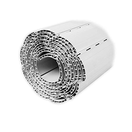 DIWARO. MAXI PVC Rolladenlamelle 55 x 14 mm, 1500 - 1950 mm. Ab 10 Lamellen bekommen Sie kostenlos eine Aluminium Rolladen-Endleiste, Rollo Anschlagstopper und Rollladen Aufhänger dazu. Alle Lamellen haben eine Stift-Arretierung und können untereinander v von DIWARO.