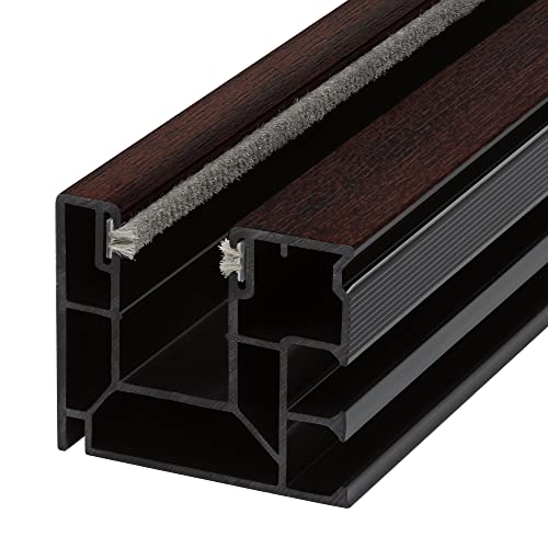 DIWARO. Rollladen Führungsschiene 4047 aus Kunststoff Farbe Sepeli | für Maxi Rollladenprofile 40x47 (Farbe Sepeli | Profil 4047 | Länge 1300mm) von DIWARO.
