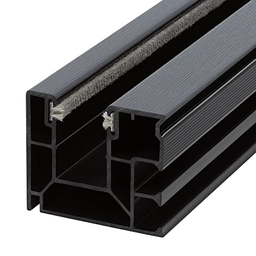 DIWARO. Rollladen Führungsschiene 4047 aus Kunststoff | anthrazit | für Maxi Rollladenprofile (Farbe anthrazit | Profil 4047 | Länge 1000mm) von DIWARO.