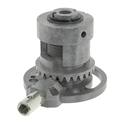 DIWARO® K086 Rolladengetriebe | Untersetzung 3:1 | für rechts & links | Antrieb 6mm Innensechskant | Kurbelgetriebe, Kegelradgetriebe für Ø 40 mm Nutrohr im Rolladenkasten von DIWARO.