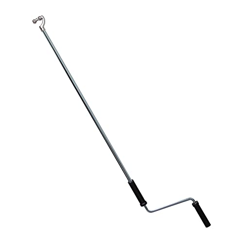 Kurbelstange für Markisen | Stahl | verzinkt | Griffhülse Kunststoff schwarz | Kugelhaken | Länge 1000 mm - 1800 mm (1400 mm) von DIWARO.