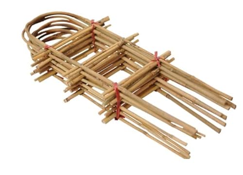 DIXIE STORE Rankgitter Bambus Set 10 Stück Länge 105 cm - Tomaten Rankhilfe Gurken - Rankhilfen für Kletterpflanzen Gurken Rankhilfe Tomaten - Rankenhilfe für Pflanzen Topf U-Shape von DIXIE STORE