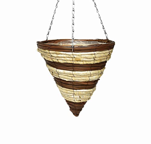DIXIE STORE Blumentopf Hängend - Hängepflanzen Topf Hängender Blumentopf Hoch - Mangobaum Blumenampel Halterung 30 x 30 x 35 cm - Hängetopf für Pflanzen - Blumentöpfe zum Aufhängen von DIXIE STORE