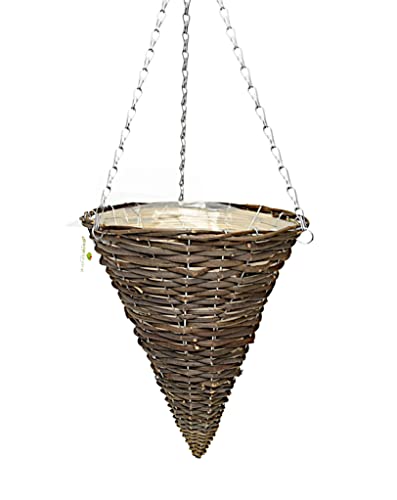 DIXIE STORE Blumentopf Hängend - Hängepflanzen Topf Hängender Blumentopf Hoch - Ratan Blumenampel Halterung 30 x 30 x 33 cm - Hängetopf für Pflanzen - Blumentöpfe zum Aufhängen DIXIE STORE Blumentopf Hängend - Hängepflanzen Topf Hängender Blumentopf Hoch - Ratan Blumenampel Halterung 30 x 30 x 33 cm - Hängetopf für Pflanzen - Blumentöpfe zum Aufhängen von DIXIE STORE