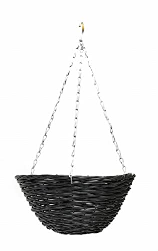 DIXIE STORE Blumentopf Hängend - Hängepflanzen Topf Hängender Blumentopf Hoch - Technoratan Blumenampel Halterung 32 x 32 x 14 cm - Hängetopf für Pflanzen - Blumentöpfe zum Aufhängen DIXIE STORE Blumentopf Hängend - Hängepflanzen Topf Hängender Blumentopf Hoch - Technoratan Blumenampel Halterung 32 x 32 x 14 cm - Hängetopf für Pflanzen - Blumentöpfe zum Aufhängen von DIXIE STORE