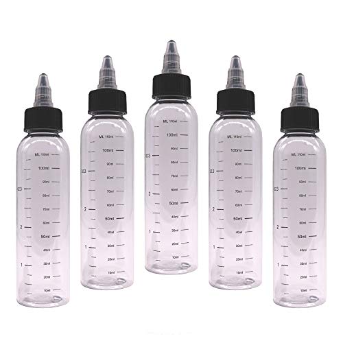 DIY-24H 100ml Twist Cap Drehverschluss Leerflasche mit Skala,Flasche, Bottle, Spender, Tröpfler für Liquids, Reiniger (30x - 100ml) von DIY-24H