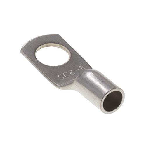 Rohrkabelschuhe 6 mm² - Lochung Ø M6 Kabelschuhe Quetsch Unisolierte SC Kabel-Verbinder aus Kupfer verzinnt Rohrkabelschuhe 6 mm² - Lochung Ø M6 Kabelschuhe Quetsch Unisolierte SC Kabel-Verbinder aus Kupfer verzinnt von DIY-24H