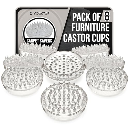 DIY Doctor Möbelgleiter (8er Pack) – 50mm Teppichschoner mit 53 Spikes – Verhindert Dellen & Schäden – Perfekt für Möbel auf Teppichen DIY Doctor Möbelgleiter (8er Pack) – 50mm Teppichschoner mit 53 Spikes – Verhindert Dellen & Schäden – Perfekt für Möbel auf Teppichen von DIY Doctor