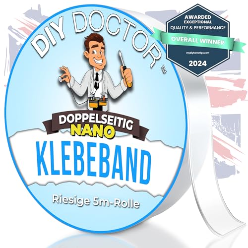 DIY Doctor Nano Gel Tape (5m x 30mm) – Doppelseitiges, abwaschbares & entfernbares Klebeband – Hochbelastbar, rückstandsfrei & multifunktional DIY Doctor Nano Gel Tape (5m x 30mm) – Doppelseitiges, abwaschbares & entfernbares Klebeband – Hochbelastbar, rückstandsfrei & multifunktional von DIY Doctor