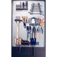 Element System - Werkstatt Werkzeug Regal, klappbar, 78x53,5 cm, Stahl, Loch Wand Halter Ständer von ELEMENT SYSTEM