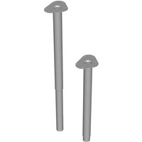 Teleskop-Fuss silberfarb. 800-1200mm rd.50mm von ELEMENT SYSTEM