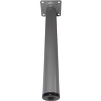 Möbelfüße Tischbeine rund Möbelbeine ø 30 mm Länge 700 mm Stahl silber ral 9006 von ELEMENT SYSTEM