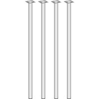 Möbelfuß 4er-Set BURGUND, Ø30, weiß von Element System