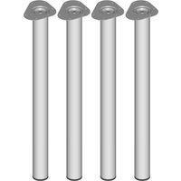 Möbelfuß 4er-Set TOSKANA, Ø60, 800, weiß-silber von Element System