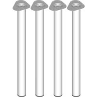 Tischbein 4ER-SET TOSKANA, Ø60, 800, WEISS von Element System