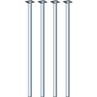 Tischbein 4er-Set BURGUND , Ø30, silber von Element System
