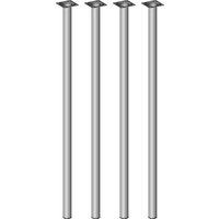 Tischbein 4er-Set BURGUND Ø30.Aluminium Tischbein 4er-Set BURGUND Ø30.Aluminium von Element System