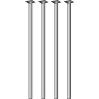 Tischbein 4er-Set BURGUND Ø30.Aluminium von Element System