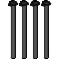Tischbein 4er-Set TOSKANA, Ø60, schwarz von Element System