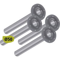 Tischbeine 4er-Set, Ø50,Aluminium von Element System