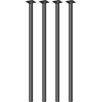 Tischbeine 4er-Set BURGUND, Ø30,schwarz Tischbeine 4er-Set BURGUND, Ø30,schwarz von Element System