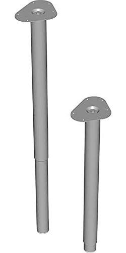 Teleskop-Fuss DM 50 L600-900 mm weissaluminium von Element System