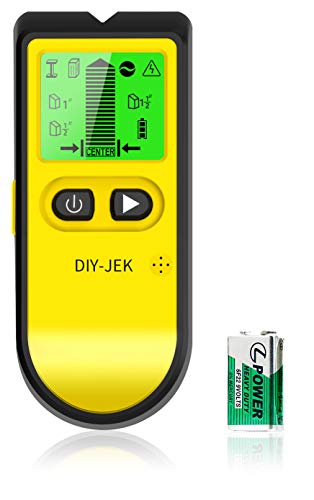 Leitungssucher Wand Scanner Detektor Ortungsgerät - 5 in 1 Multifunktional Stud Finder Metalldetektor mit HD LCD-Anzeige, Leitungsfinder für Holzbolzen, Stromleitung Metall von DIY-JEK